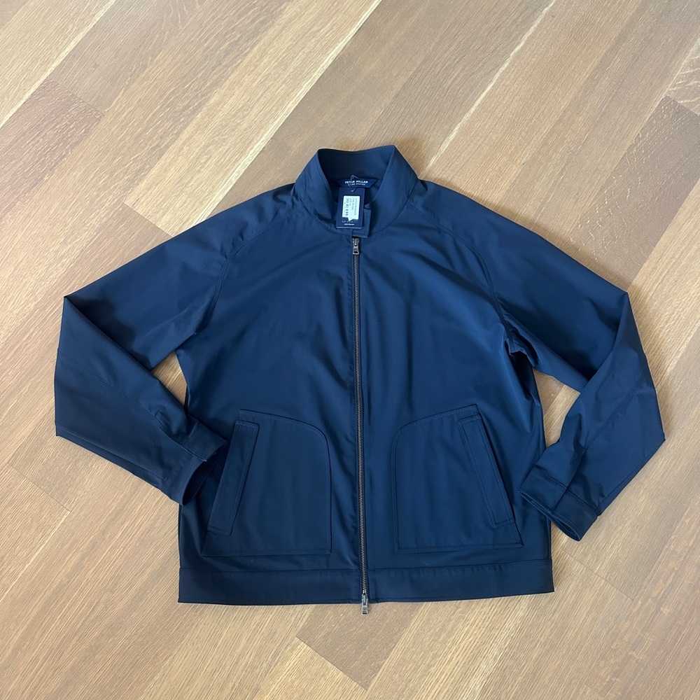 Peter Millar Crown Crafted Aston Flight Bomber Jacket Navy XL $795